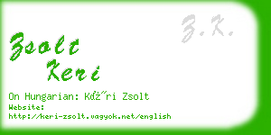 zsolt keri business card